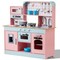 Wooden Play Kitchen for Kids with Lights and Sounds Toy Kitchen Set